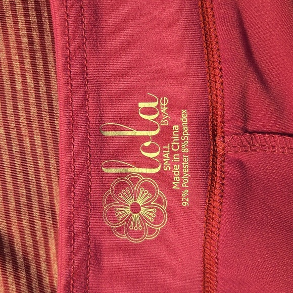 Lola Pink Striped Skort. Size Small - Picture 3 of 4